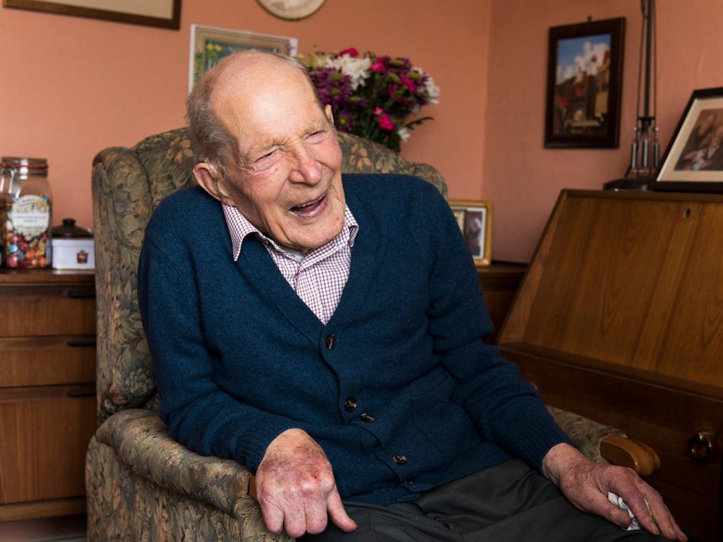 Oatily great: Alfred Smith has a fondness for porridge