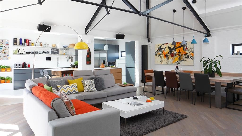 Free-flowing: The kitchen connects beautifully with the rest of the space Free-flowing: The kitchen connects beautifully with the rest of the space