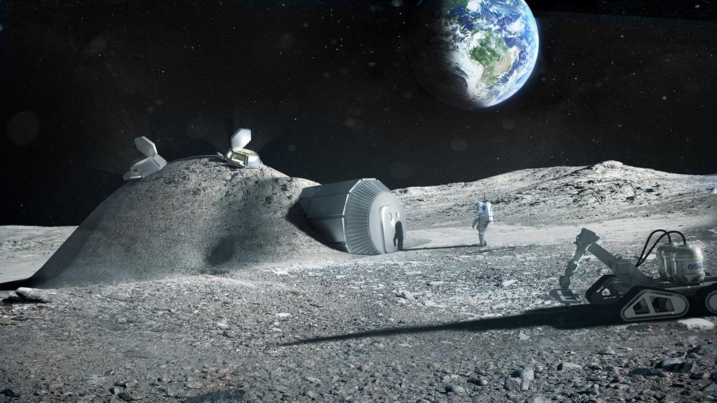 Space expansion: A lunar base made with 3D printing