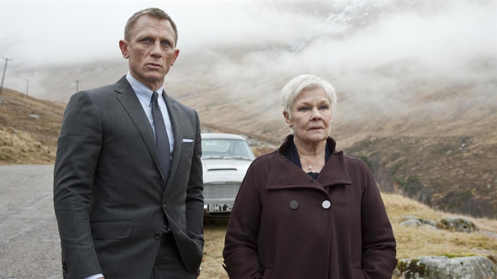 Her Skyfall downfall: Dame Judi with Daniel Craig in the 2012 movie PICTURE: REX