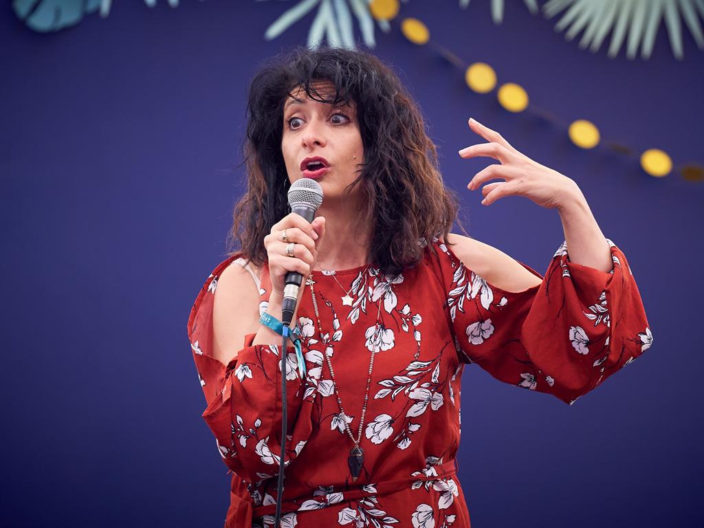 Laughs: Shappi Khorsandi comes to the Drive & Dine Theatre PICTURE: REX