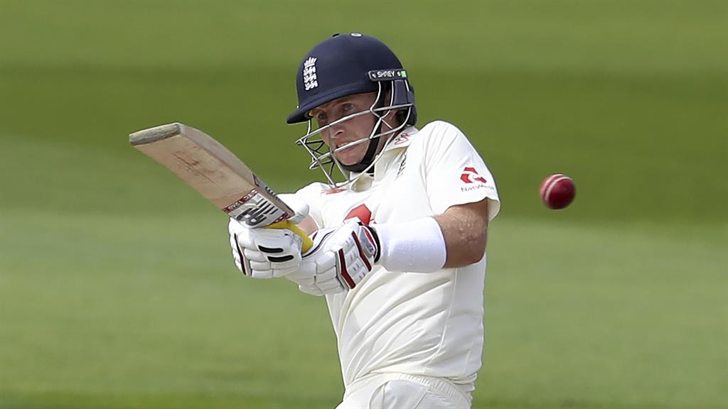 Disappointment: Root played with caution in a stand that lasted more than 20 overs