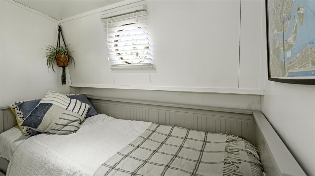 Drift away: The second bedroom is ideal for having friends to stay the night