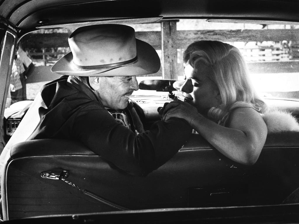 Final film: Clark Gable with Marylin Monroe in The Misfits PICTURES: REX