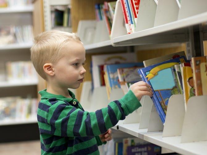 Pick of the bunch: Children are more likely to read books they choose themselves PICTURE: SHUTTERSTOCK